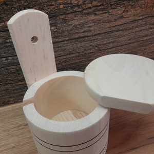 salt container, sugar, sugar bowl, salt shaker, carved, handmade, spices