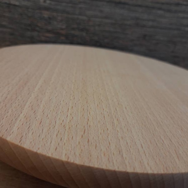 planche tournante en bois , planche rotative ronde en bois Rotary Pizza Cake 25 cm