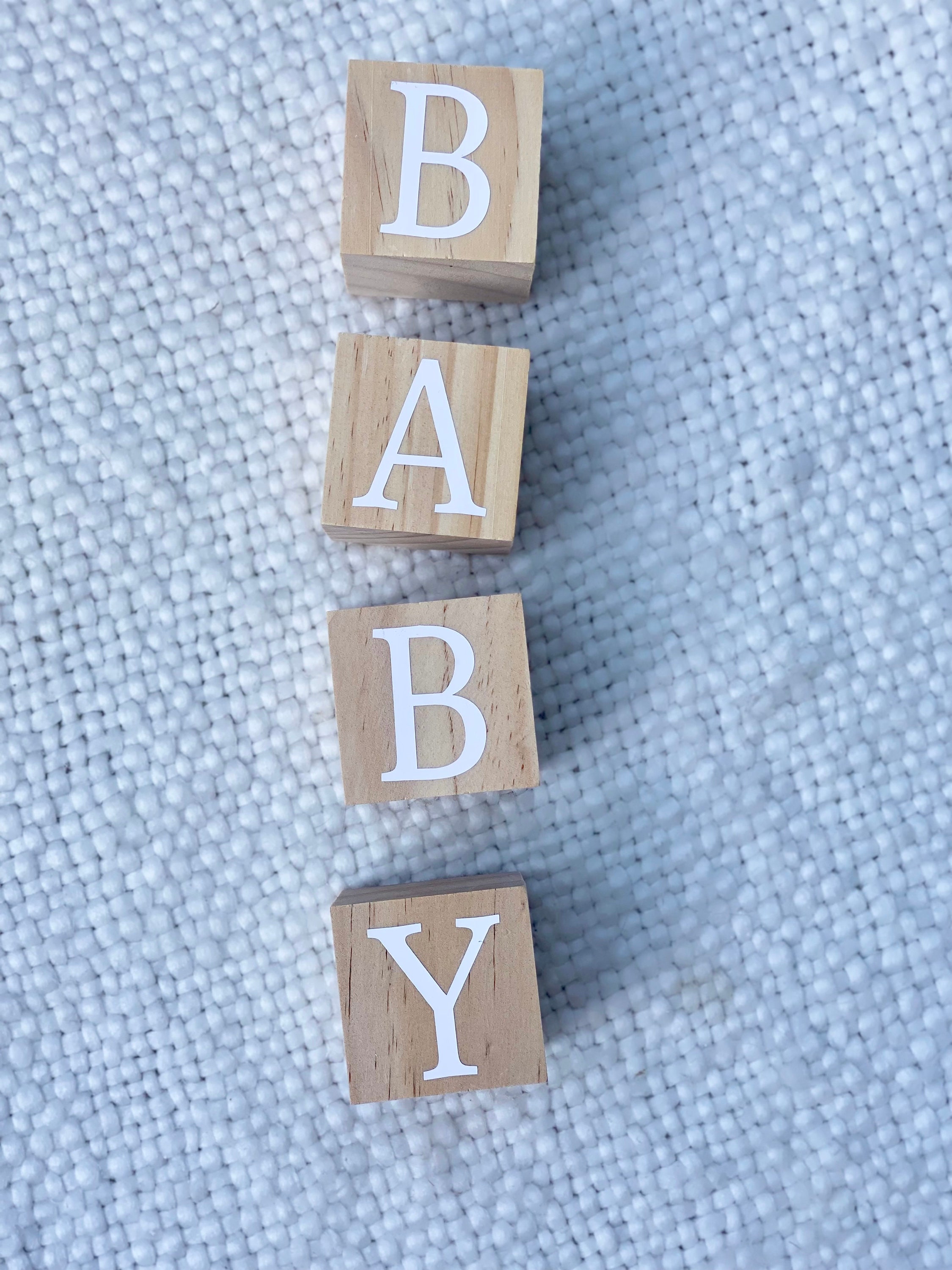 Baby Wooden Blocks Personalised Wooden Blocks Baby Etsy UK