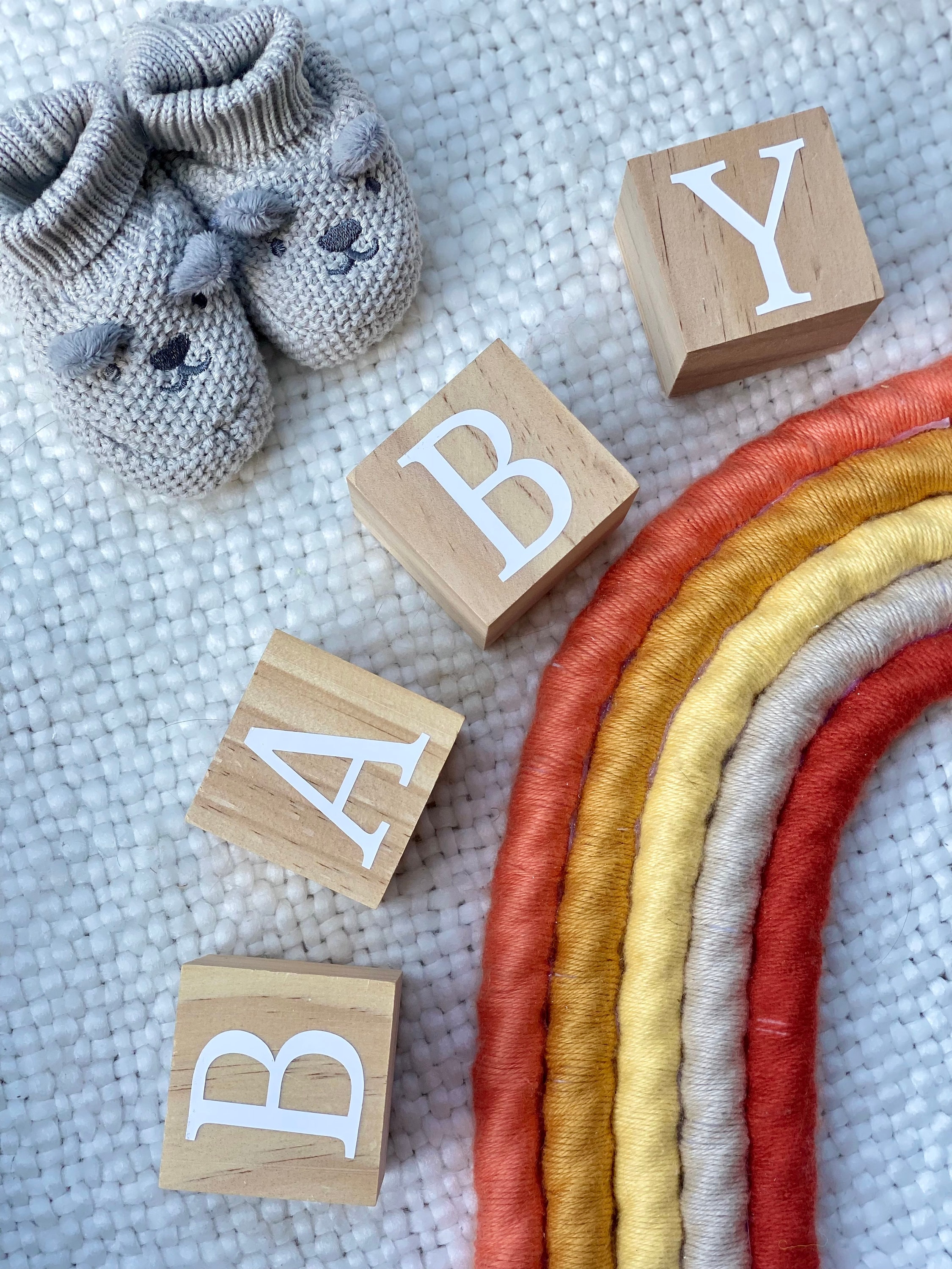 Baby Wooden Blocks Personalised Wooden Blocks Baby Etsy UK