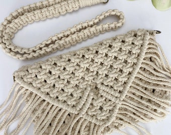 Macrame clutch, Macrame handbag, macrame purse, macrame bag, boho bag, handmade bag, gift for her, summer bag, mother's day gift