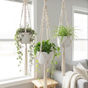 Macrame Plant Hanger | Plant Hanging | Hanging Planter | Plant Holder | Boho Home Decor | Wall Planter Indoor | Gift for Her | Wedding Gift