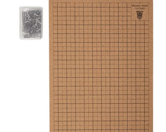 Cork Board 11''x15'', Pin board, Corkboard, Project board, Macrame kit, gift for knitter, Macrame board