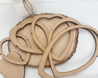 Set of 6 sizes of Macrame cutting tool, feather template, Wood leaf template, feather cutting tool, leaf template, Macrame feather template