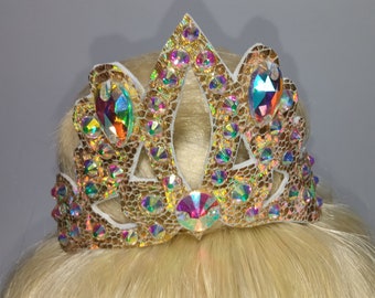 Crown bun rhythmic gymnastic accesories for hair jewellery rgcrown rgjewellery