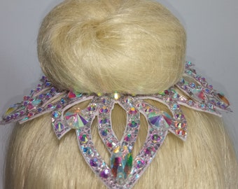 Crown bun rhythmic gymnastic accesories for hair jewellery rgcrown rgjewellery