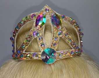 Crown bun rhythmic gymnastic accesories for hair jewellery rgcrown rgjewellery