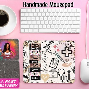 Personalized Physicians Assistant gift, Physicians Assistant mouse pad, custom medical mousepad, personalized PA mousepad