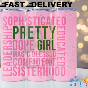 Personalized AKA Sorority Coffee Cup, Sorority sister gifts, AKA gifts, alpha kappa alpha cup, Sisterhood gifts, Pretty Girl tumbler
