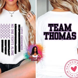 Lupus Awareness Shirt, im Mai tragen wir Lila, Fight Lupus Walk Shirts, Purple Ribbon Tee, Lupus Gift Support Squad