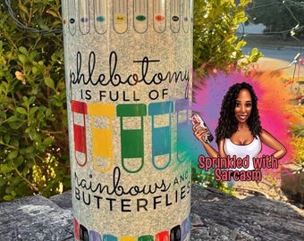 Personalized Phlebotomist Tumbler, Phlebotomy Gifts, Phlebotomist coffee cup, Phlebotomy, Funny Cup Professional Stabber, CPT coffee cup