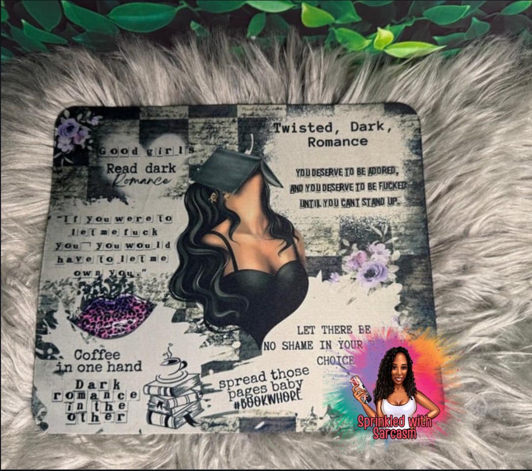 Smut book quotes, Good girls read dirty books, Dark romance book merch, Smut reader gifts, Trash reader mousepad, Bookish decor, personalize