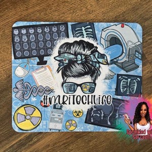 MRI Tech Mousepad Gift, Radiology Technologist Desk Accessory, MRI Technician Office Decor, X-Ray Tech Neoprene Mouse Pad