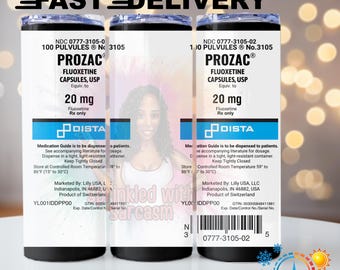 Personalized Pharmacist gift, Prozac Cup, Fluoxetine Prescription cup, Hospital staff cup, Medical gag gift