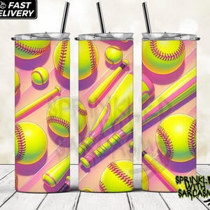 Gepersonaliseerde softbalbeker, aangepaste geschenken softbalspeler, bekers softbalteam, moederbeker softbal, cadeau softbalcoach, softbalwaterflessen