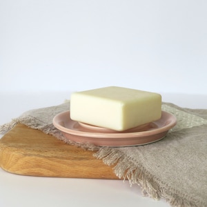 Soap Dish | Handmade Soap Dish with Drainage | Hand Thrown Porcelain Soap Dish |