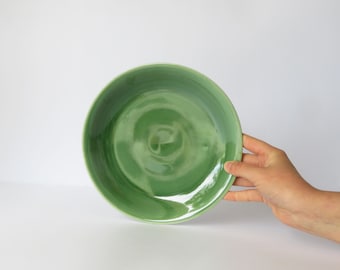 Hand Thrown Porcelain Breakfast Plate | Unglazed Ceramic Dinnerware
