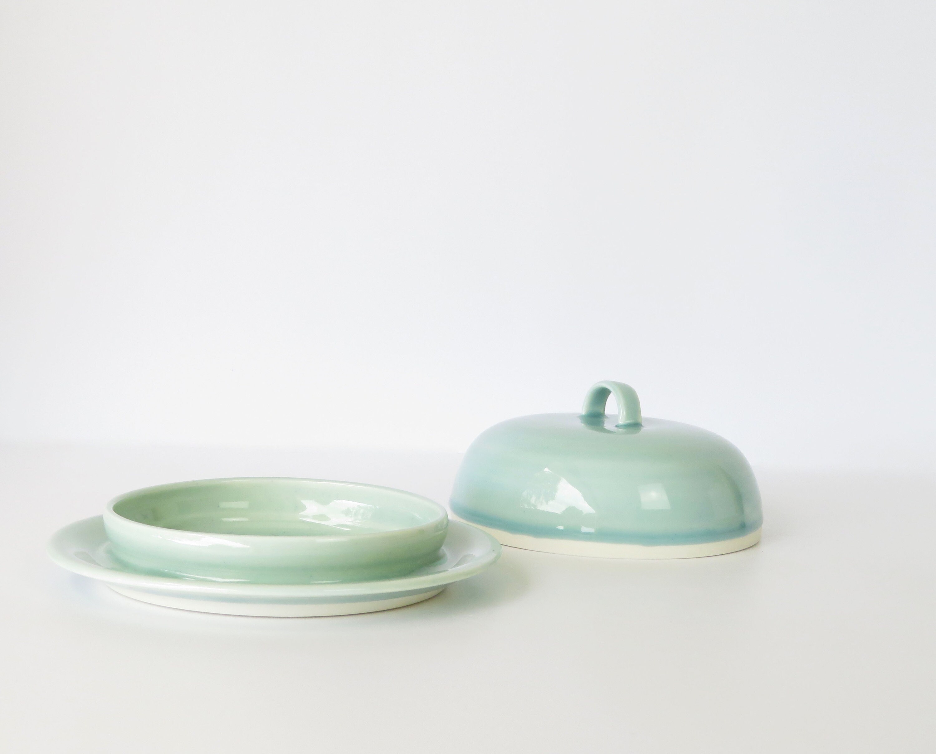 Porcelain Butter Dish Handmade Porcelain Butter Keeper Etsy