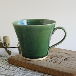 Large Porcelain Mug | large Breakfast Mug | Handmade Thrown Porcelain Mug | Large coffee cup |First cup of tea mug