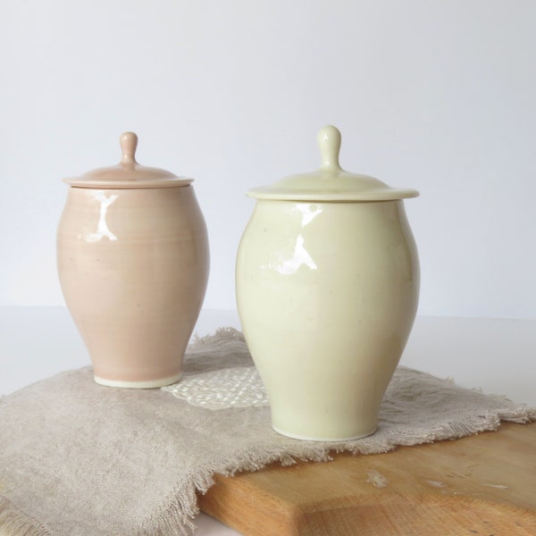 Small Lidded Jar. tea caddy. handmade porcelain lidded jar. thrown porcelain storage jar
