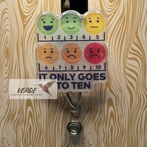 It Only Goes To Ten Badge Reel, Cute Badge Reel, Nursing Badge Reel