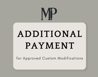 Extra betaling voor goedgekeurde aangepaste aanpassingen