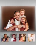 Custom Colored Portrait (Combining different pictures together, Merging photos of loved ones, Memorial Gift) hand-drawn
