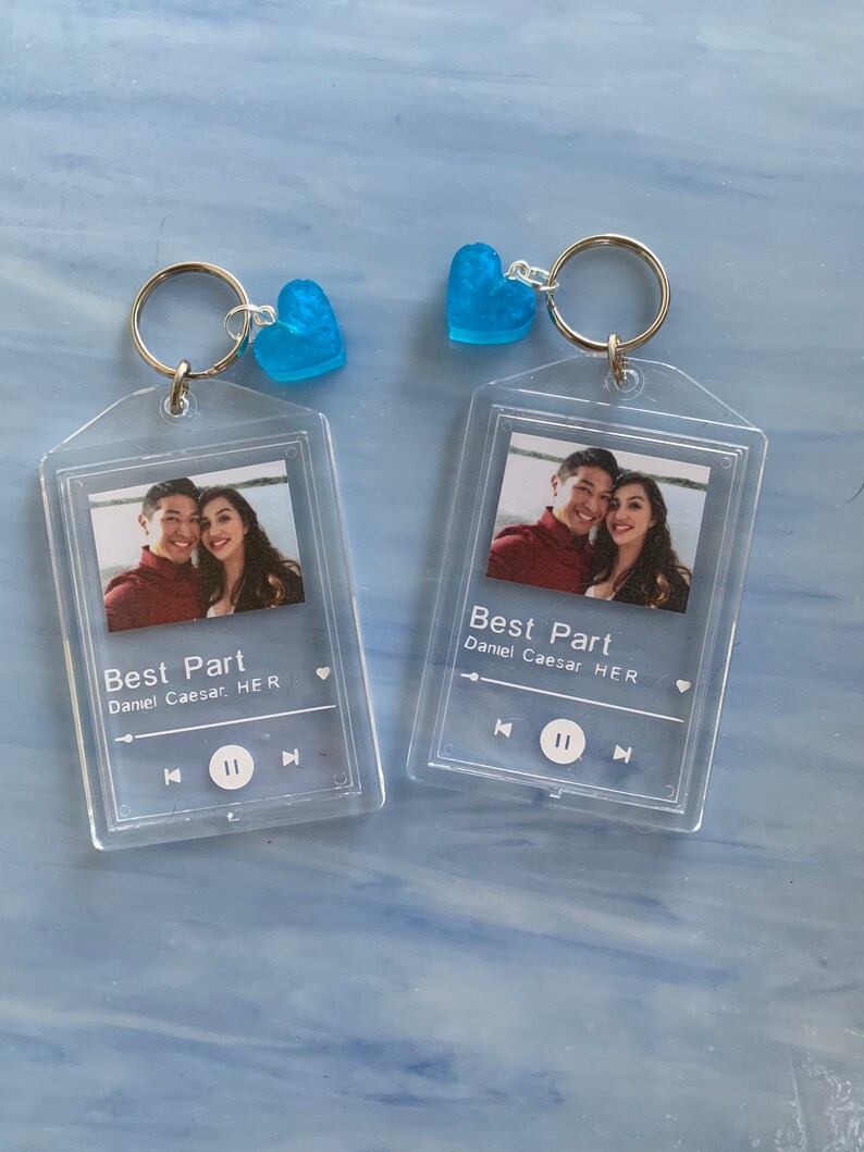Pair of Custom Spotify keychains Etsy