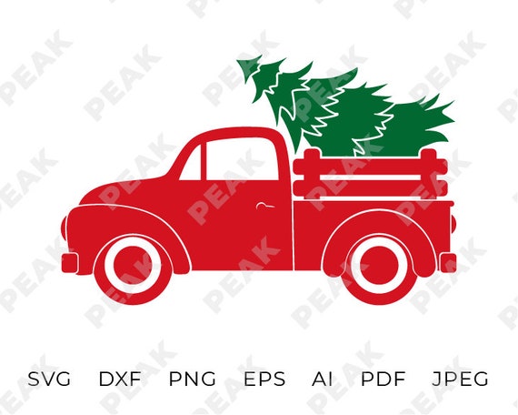 Free Free 152 Free Vintage Christmas Truck Svg SVG PNG EPS DXF File