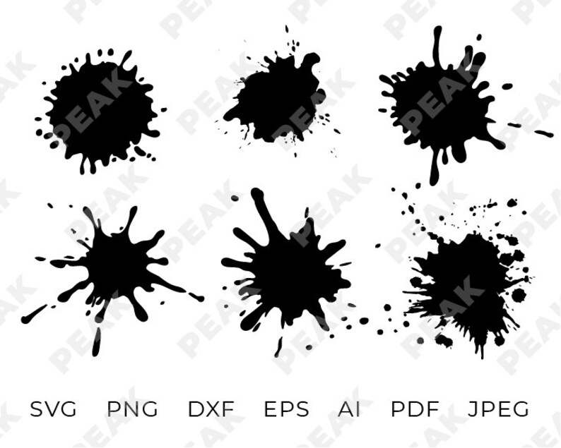Download Paint Splatter svg splash svg Paint Splats svg paint ...