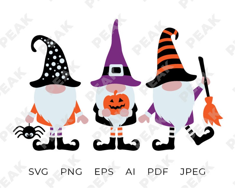 Download Halloween gnomes svg halloween svg gnome cut file wizard ...