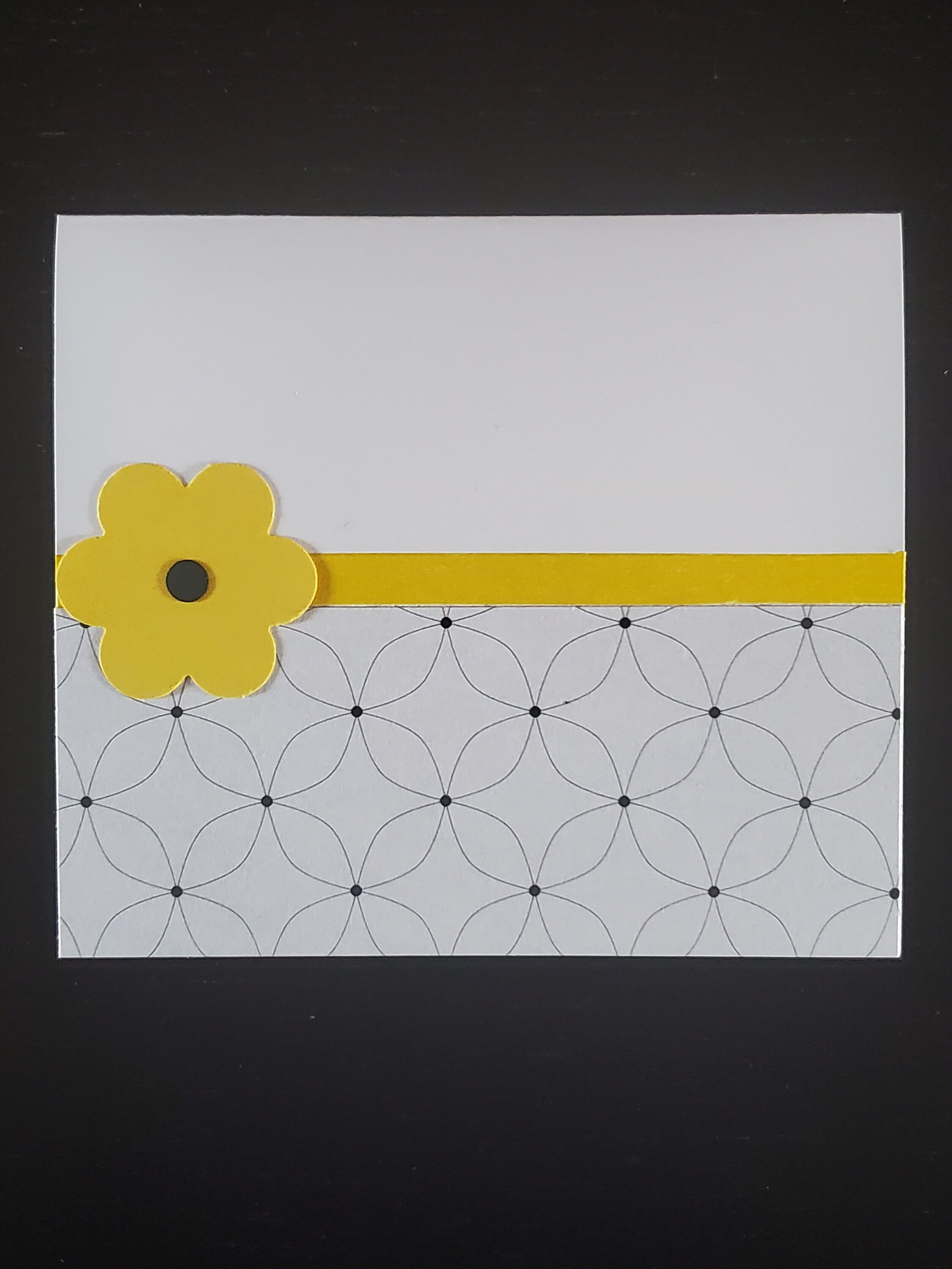 Blank Black and White Greeting Cards - Yellow - Set of 6 - Etsy
