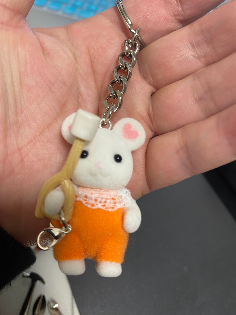 Soft Fuzzy Mouse Keychain - Buy One Get 3