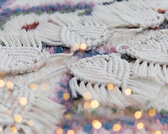 Macrame Bunting / Macrame Garland / 100% Cotton / Boho / Wall Decor / UK