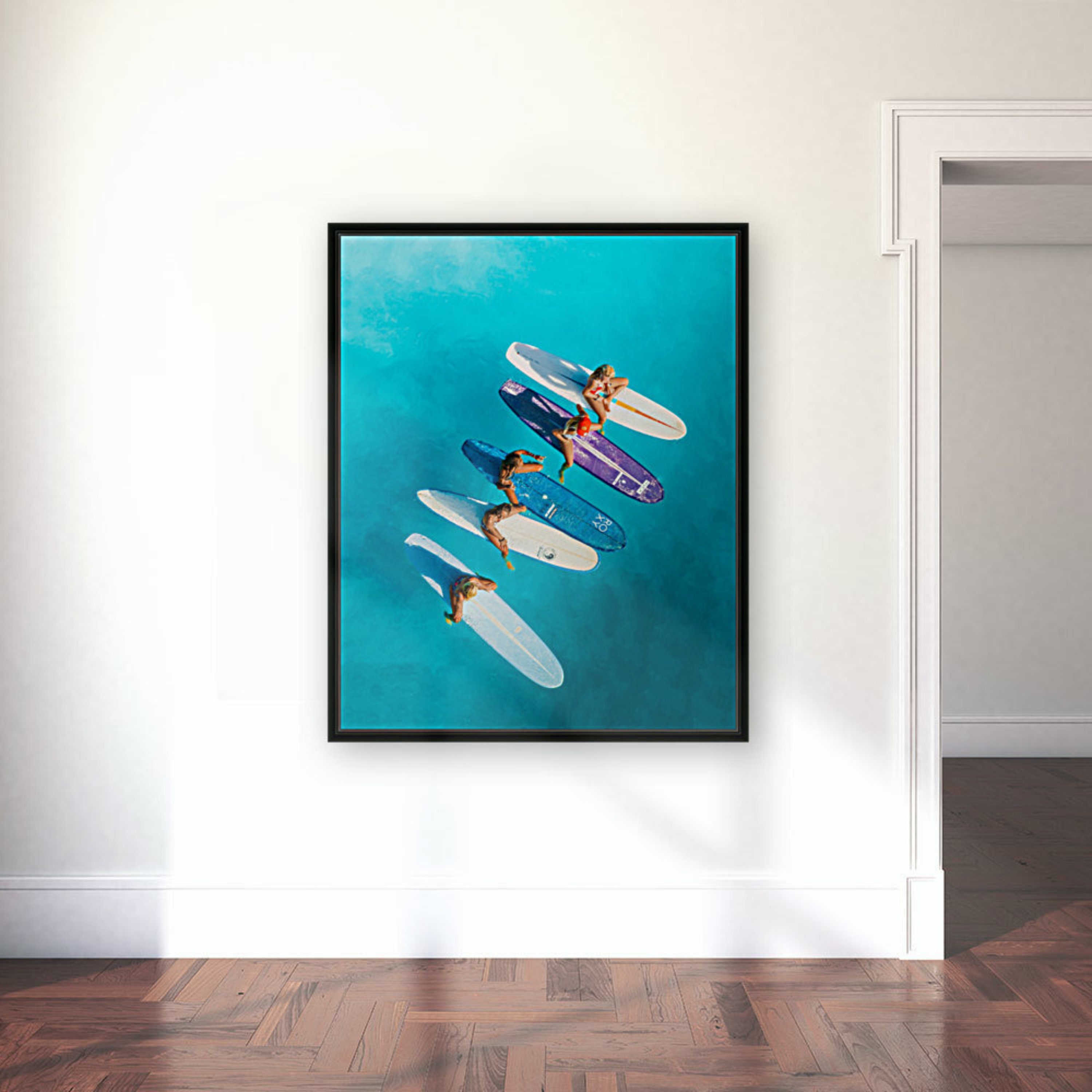 Women Surfing Wall Art wall art surf surfing Art Poster Etsy