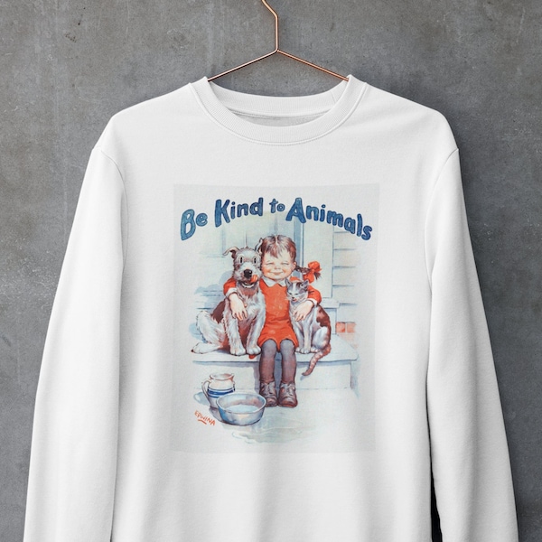 Be Kind To Animals, Animal Lover Shirt, Animal Sweatshirt, Animal Lover Gift, Animal Lover, Animal Lover Shirt, Cat Sweatshirt, Dog Sweater