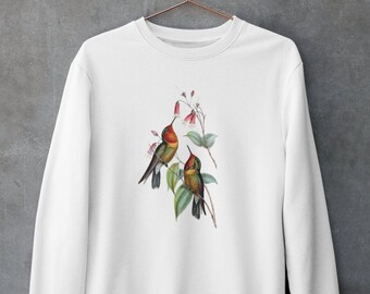 MOOCOM Adult Hummingbirds Decorations Crewneck Sweatshirt MOOCOM Adult Hummingbirds Decorations Crewneck Sweatshirt