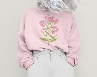 pink flower sweater