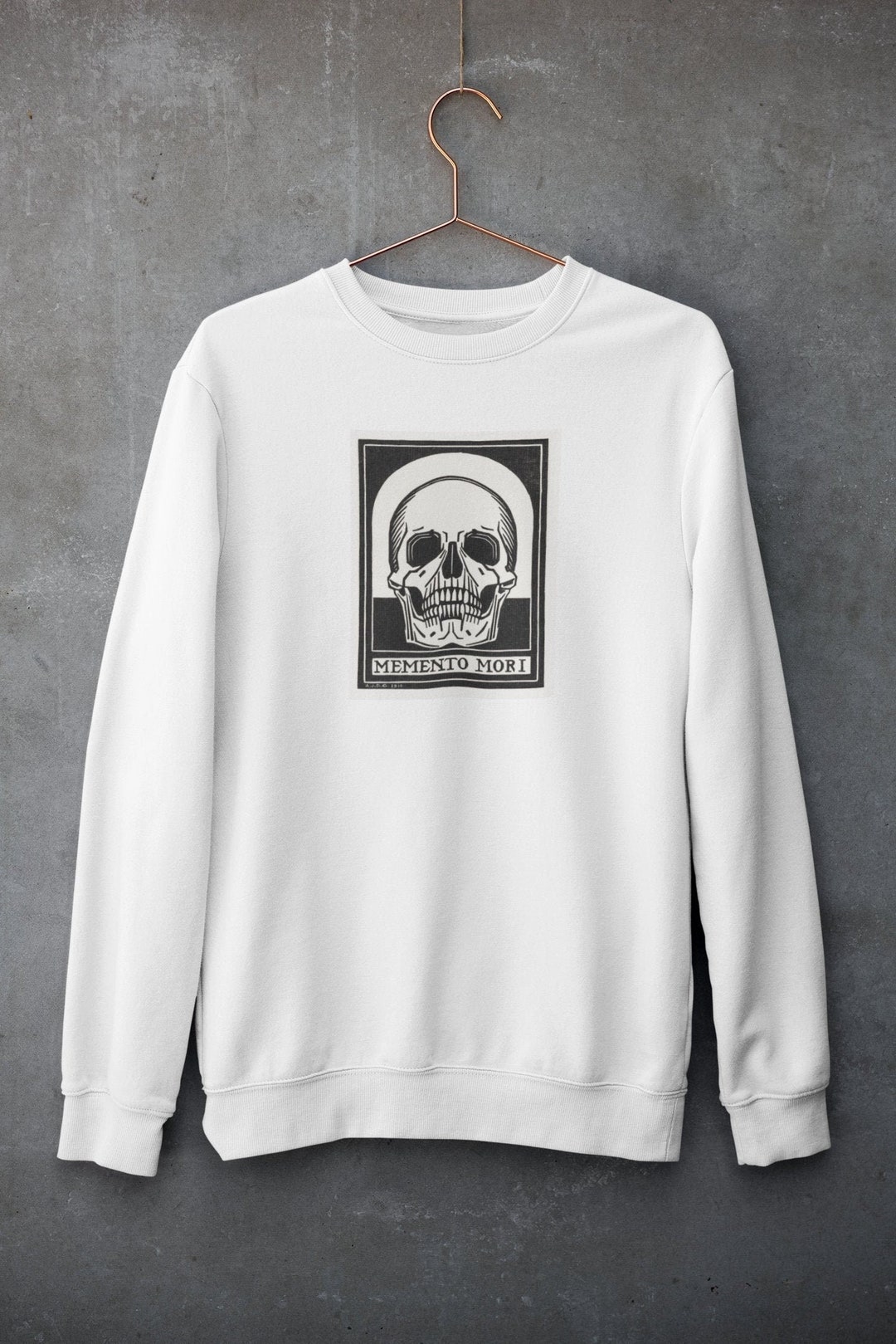 Momento Mori Sweatshirt Memento Mori Shirt Momento Mori Jumper Skeleton Shirt Skull Shirt Mori Girl Clothing Vintage Style Unus Annus Etsy UK