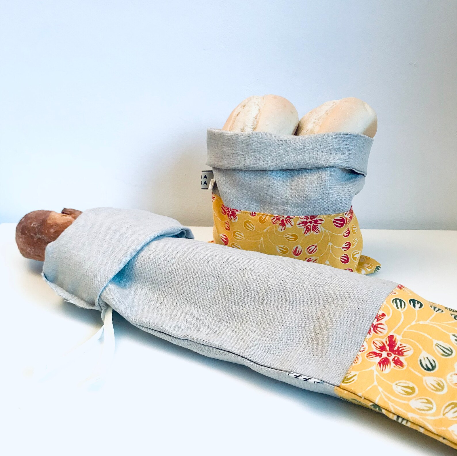 Ethnic Yellow Bread Bag Etsy