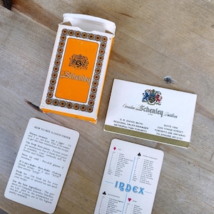 Vintage Schenley Playing Cards / Barware / 1960s / Spirits Complete - Made in Toronto