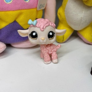 Authentic Littlest Pet Shop #1985 Sheep Lamb / Original Hasbro LPS - 2000s Y2K