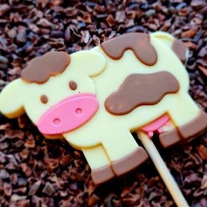 chocolate cow farm yard gifts chocolate lolly