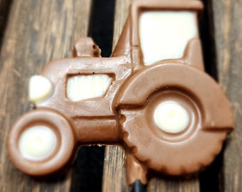 Chocolate tractor lollipop gift