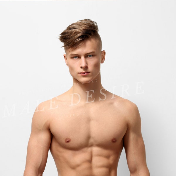 Premium Male Model Print/Poster: ‘Tomas’ Photograph Photo Handsome Desire Man Beefcake Jock Hunk Nude Sexy Art Gay Interest Queer MaleDesire