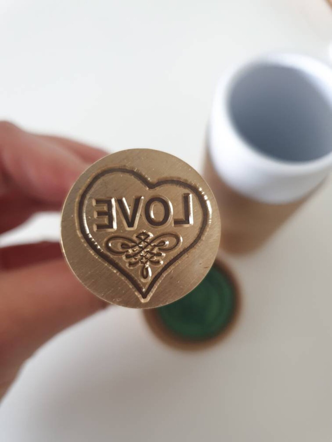 Love Heart Wax Stamp Wax Seal Stamp DIY Wax Stamping Wax Etsy