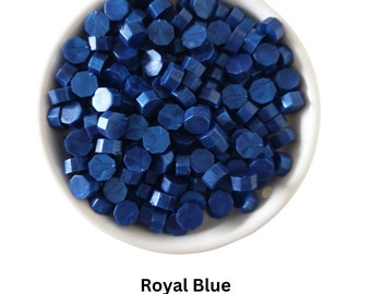 Blue Sealing Wax Beads: Wedding Invitation Envelopes - UK