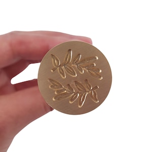 Willow Leaf Wax Seal Stamp, Handmade Wax Stamp- DIY Wax Seals, Wax Stamp, Fast Delivery