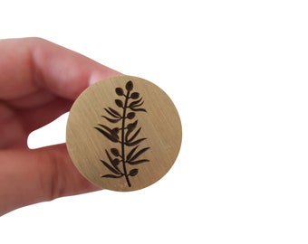 Wedding Leaf Wax Seal Stamp - 20mm Wax Stamp- Leaf Wax Seal- Wax Seal Supplies -Make Your Own Wax Seals