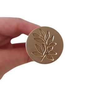 Single Leaf Wax Sealing Stamp for DIY Wax Seals - UK Based